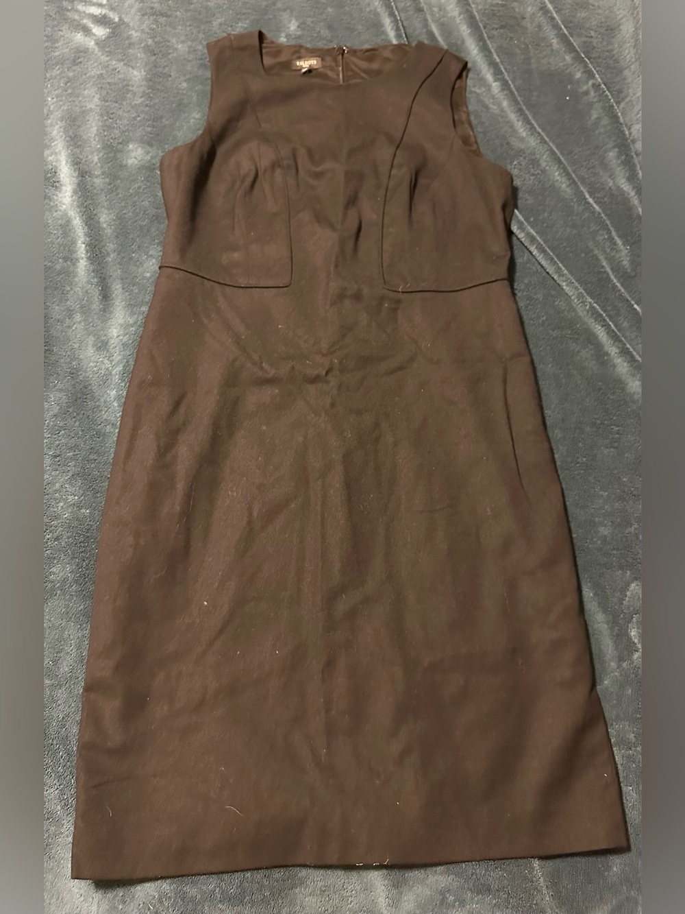 Talbots Women’s Classic Sleeveless Black Sheath Dress